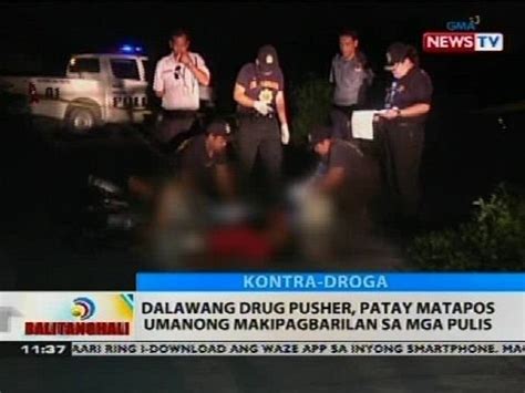 2 drug suspek, patay matapos makipagbarilan sa mga pulis.